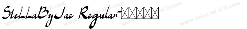 SteLLaByJae Regular字体转换